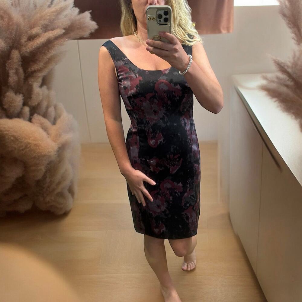 NEW Ann Taylor Brocade Dusty Rose Silky Dress Size 6